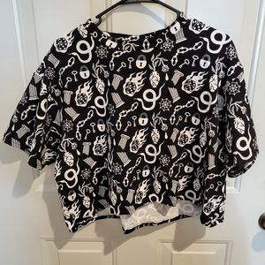 Noowork While Odin Sleeps collab crop top